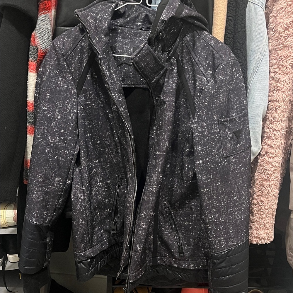 Guess Black and Gray Women's Jacket